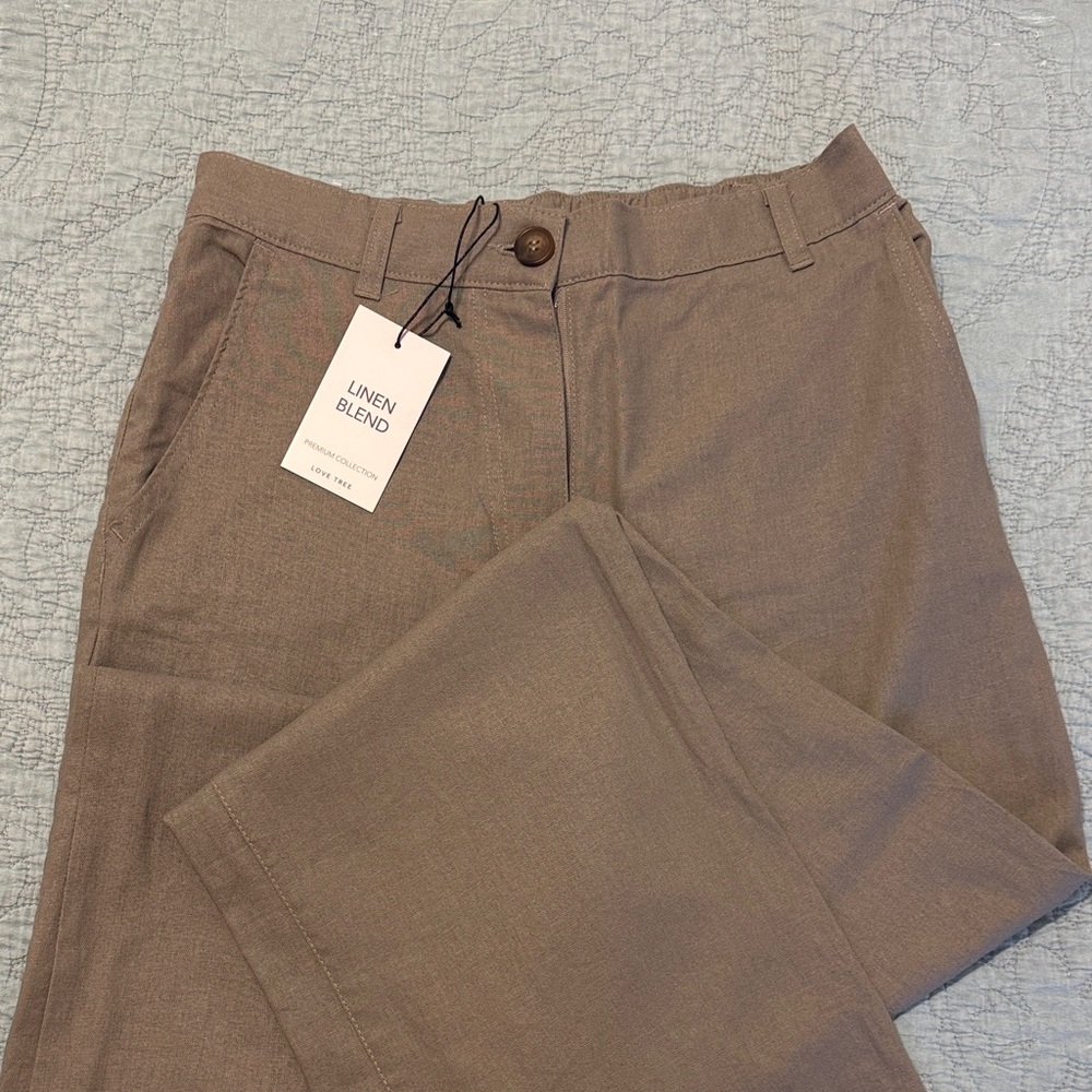 Love Tree Women's Boot Cut Pants - Tan
